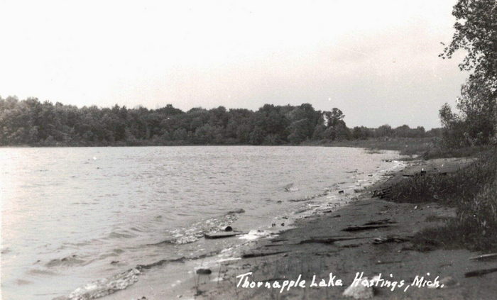 Reids Resort Thornapple Lake (Coles Landing) - Old Post Card (newer photo)